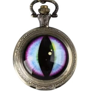 Prismatic Faerie Dragon Eye with Mini Metal Dice (Bronze)