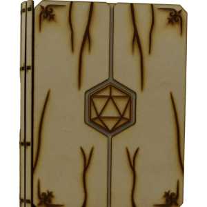 Critical Hit Tome: Engraved Wooden Dice Storage Box